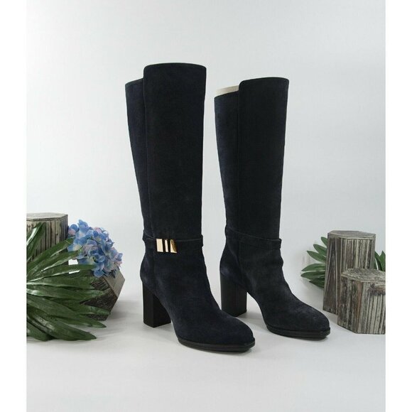 Tods Galassia Suede Knee High Gomma T85 Boots - Picture 1 of 9